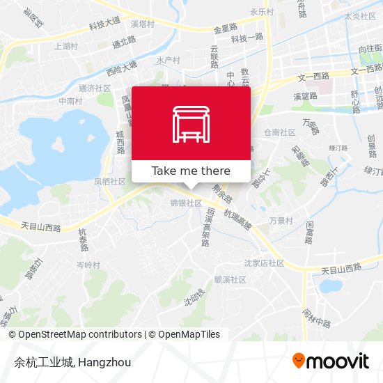 余杭工业城 map