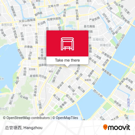 总管塘西 map