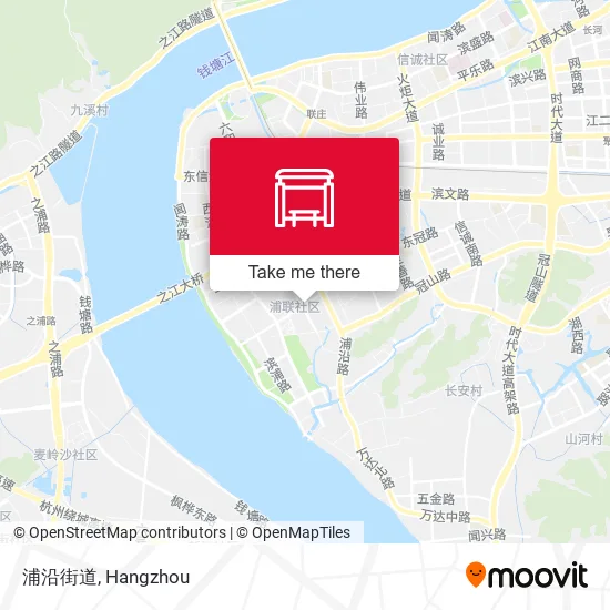 浦沿街道 map