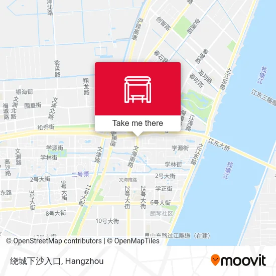 绕城下沙入口 map