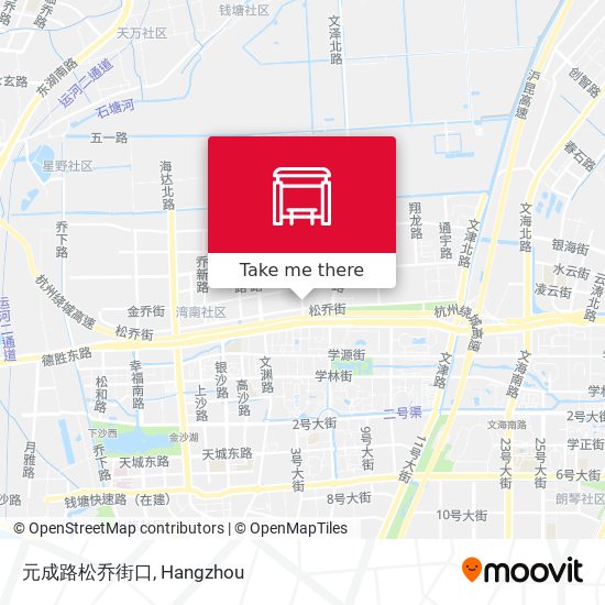 元成路松乔街口 map