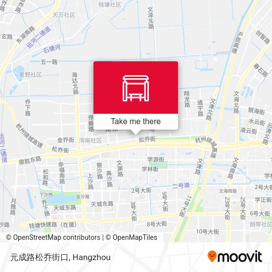元成路松乔街口 map