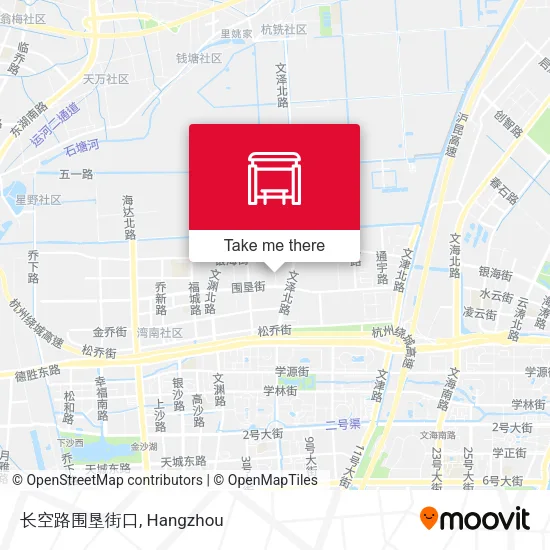 长空路围垦街口 map