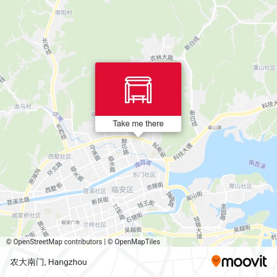 农大南门 map