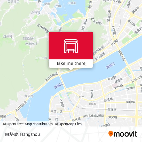 白塔岭 map