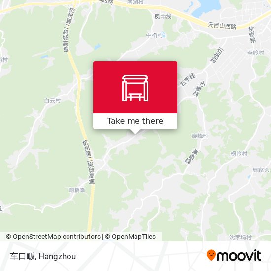 车口畈 map