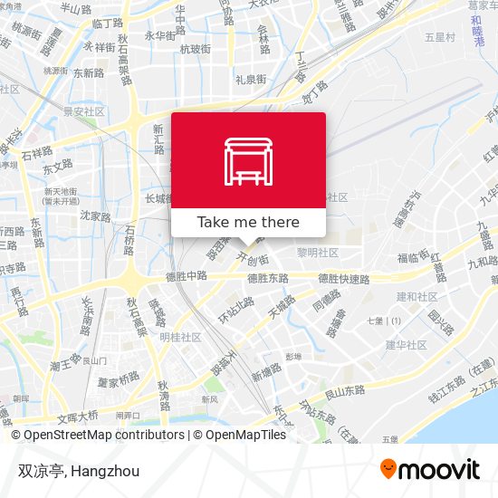 双凉亭 map
