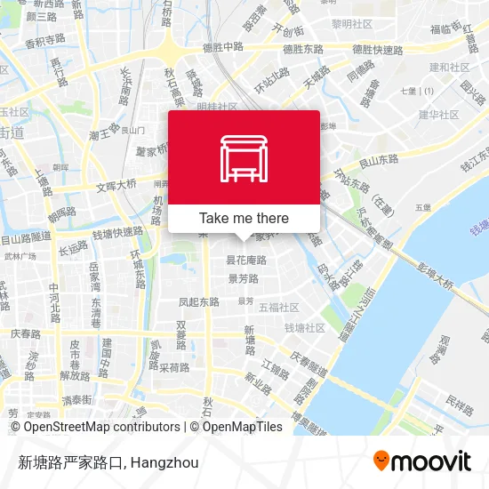 新塘路严家路口 map