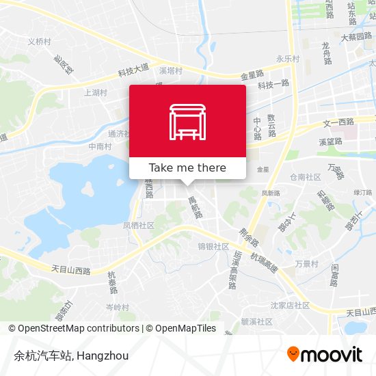 余杭汽车站 map