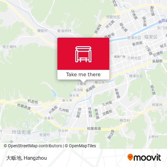 大畈地 map