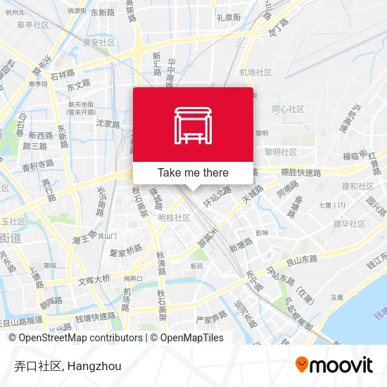 弄口社区 map