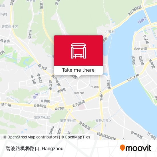 碧波路枫桦路口 map