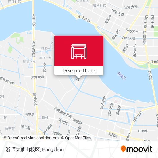 浙师大萧山校区 map