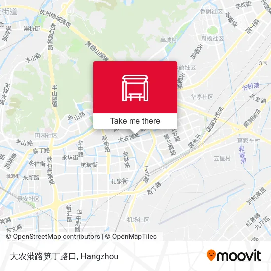 大农港路笕丁路口 map