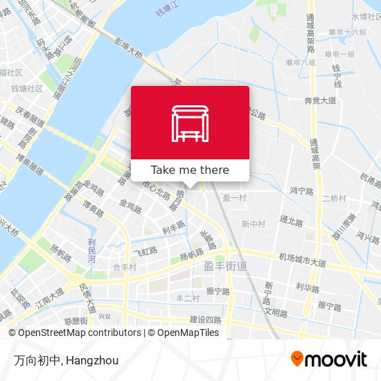 万向初中 map
