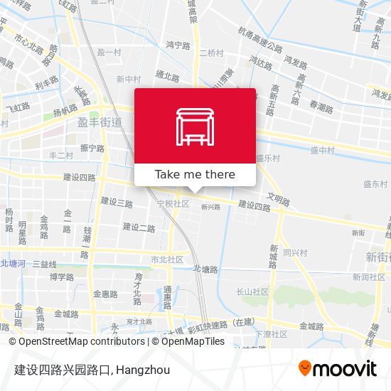建设四路兴园路口 map