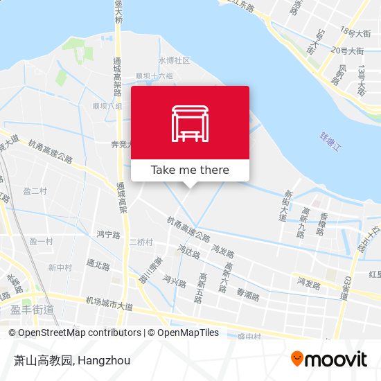萧山高教园 map
