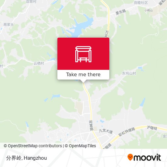 分界岭 map