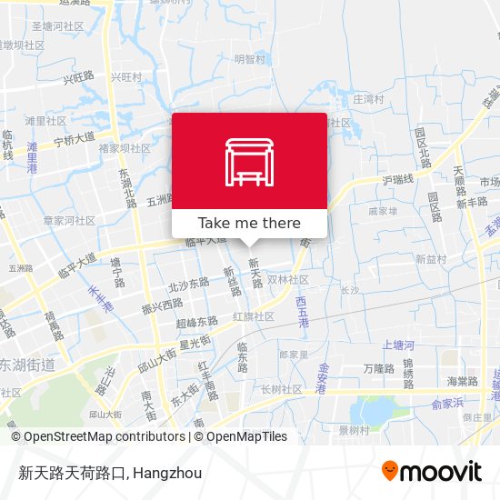 新天路天荷路口 map
