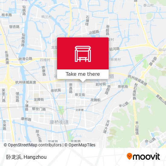卧龙浜 map