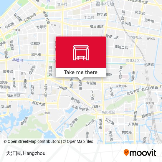 天汇园 map