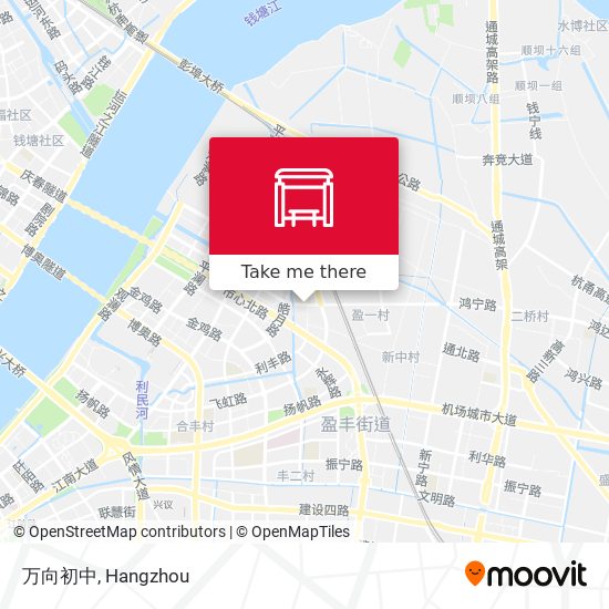 万向初中 map