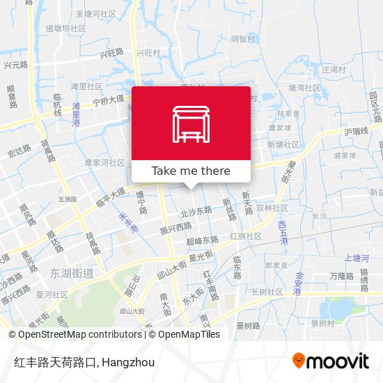 红丰路天荷路口 map