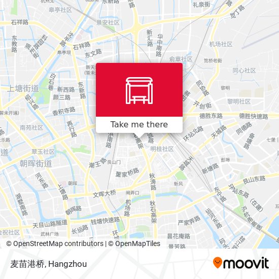 麦苗港桥 map