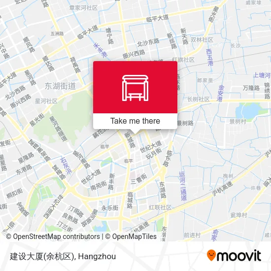 建设大厦(余杭区) map