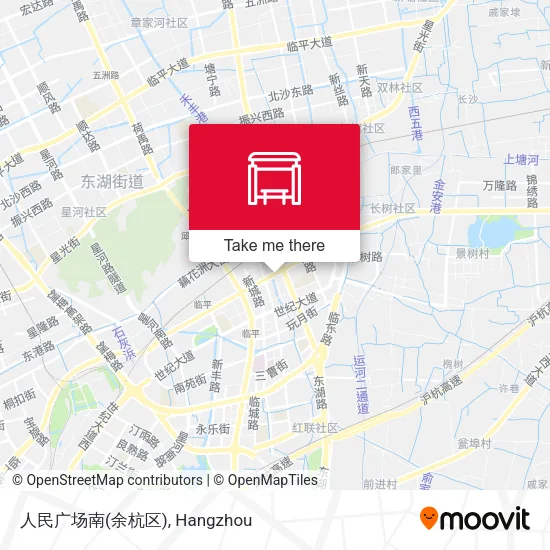 人民广场南(余杭区) map