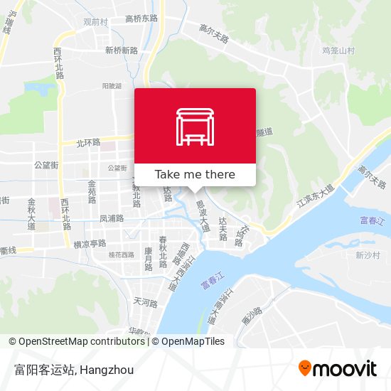 富阳客运站 map