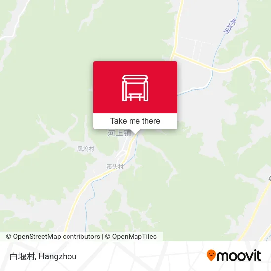 白堰村 map