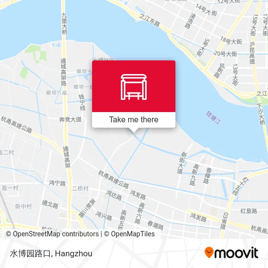 水博园路口 map