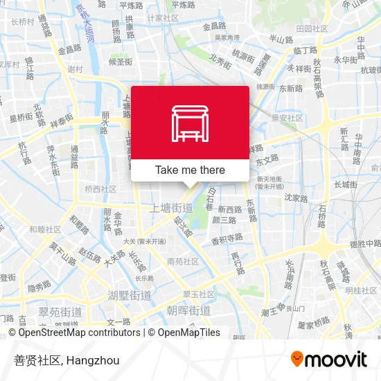 善贤社区 map
