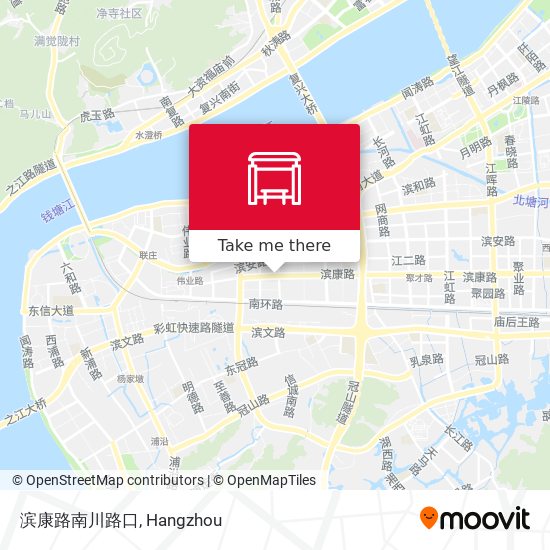 滨康路南川路口 map