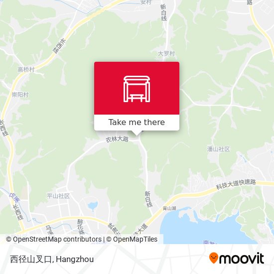 西径山叉口 map