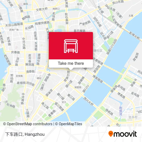 下车路口 map