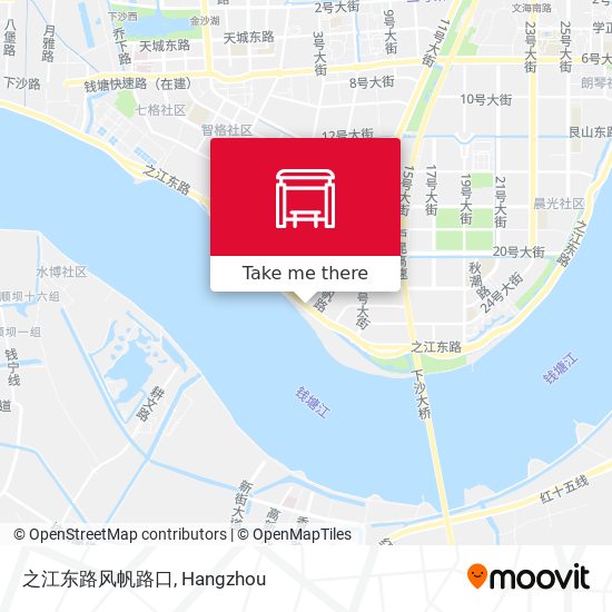 之江东路风帆路口 map