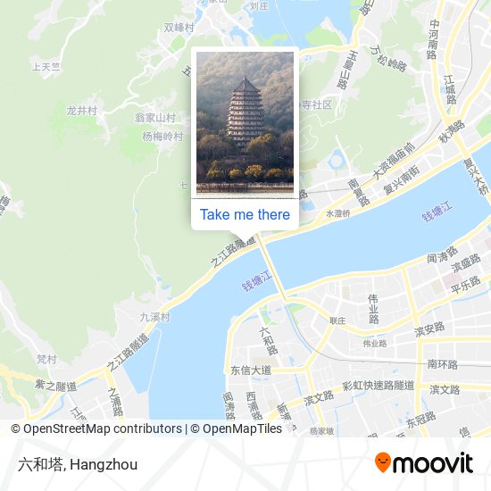 六和塔 map