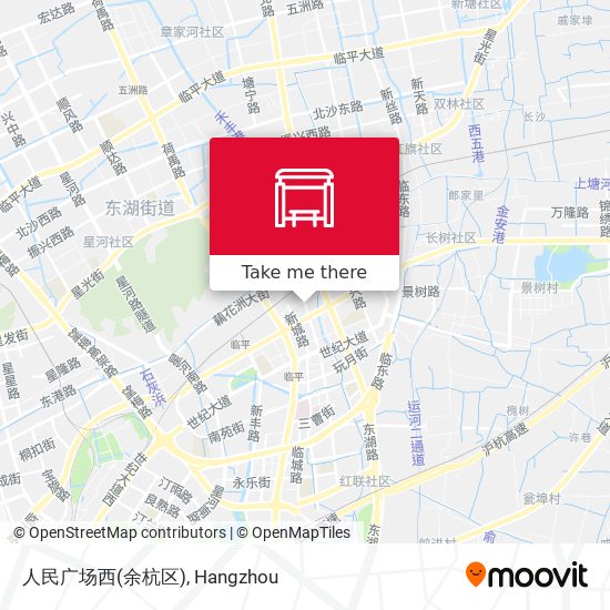 人民广场西(余杭区) map