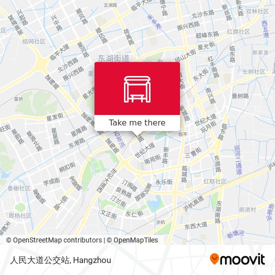 人民大道公交站 map