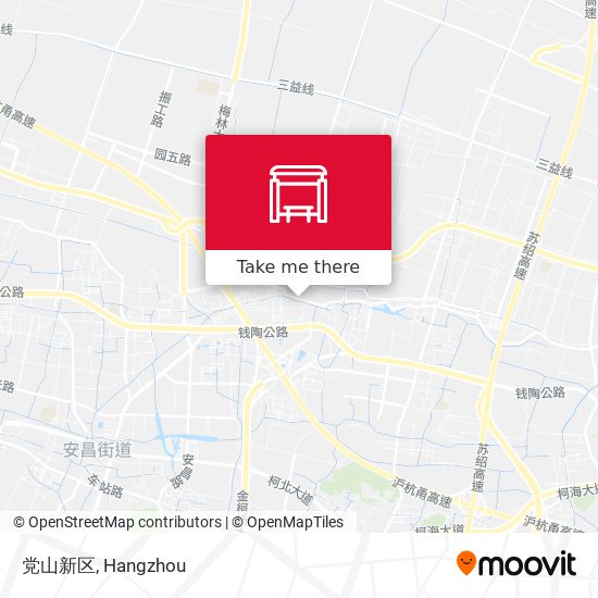 党山新区 map