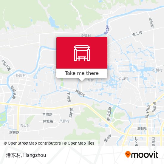 港东村 map