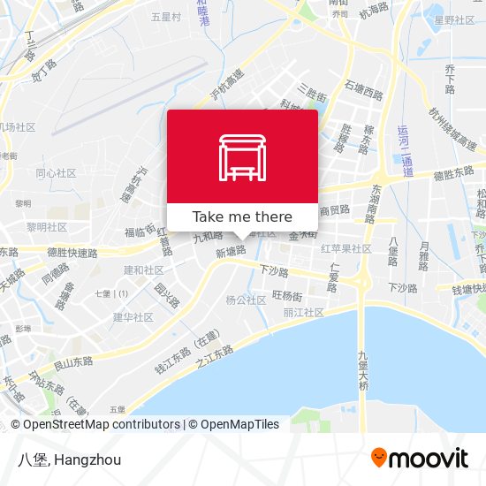 八堡 map
