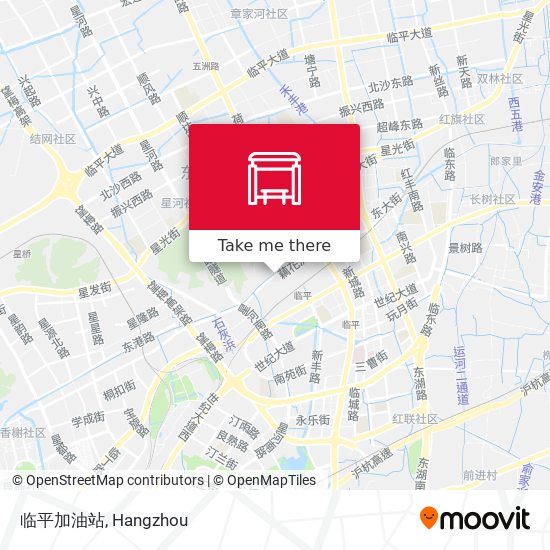 临平加油站 map