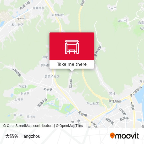 大清谷 map