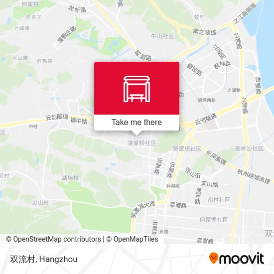 双流村 map