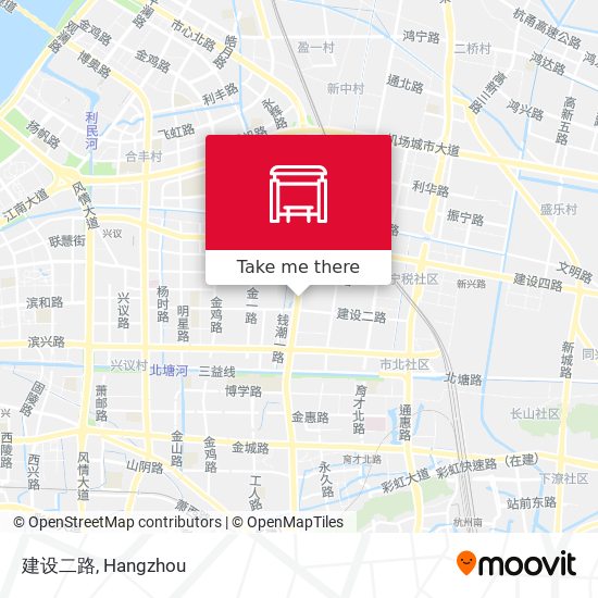 建设二路 map