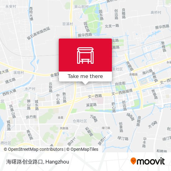 海曙路创业路口 map