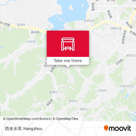 西舍水库 map
